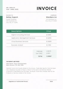 example invoice 2